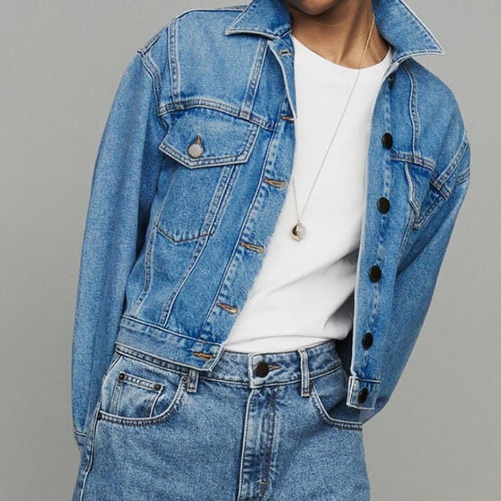 Maje Light Blue Denim Jacket